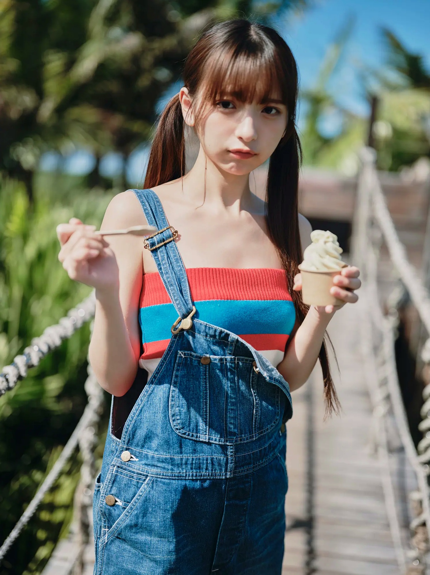 一ノ瀬瑠菜 - 新しい風。日系清新比基尼美腿户外写真集 [101P]