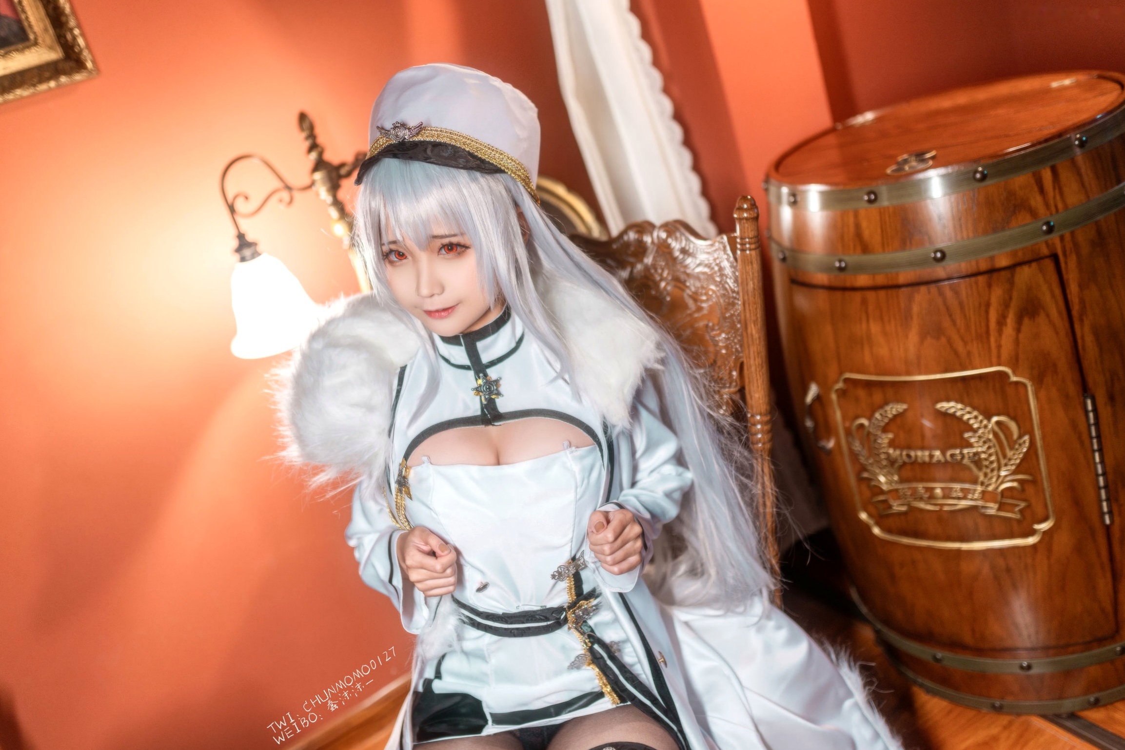 Gallery - 蠢沫沫-090-甘古特：高冷军装角色扮演，透亮黑丝制服诱惑，极致还原写真角色扮演制服黑丝冷艳丝袜 蠢沫沫女神私房照_秀色女神 - image 28