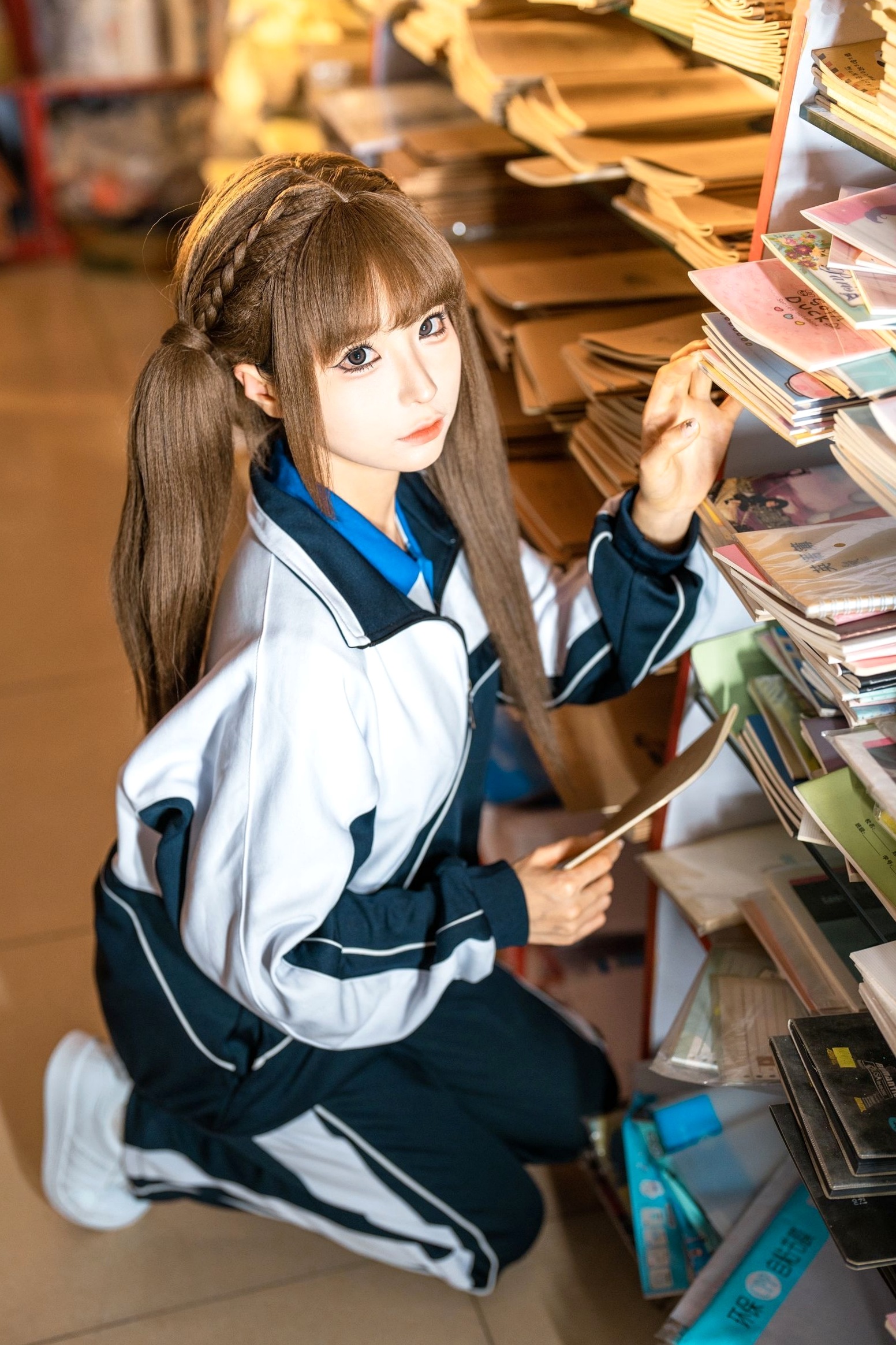 Gallery - 蠢沫沫-蠢沫沫奇遇记③：校服书店私房、二次元角色扮演、大胆身体彩绘、日系萝莉诱惑写真角色扮演校服萝莉私房照诱惑 蠢沫沫女神私房照_秀色女神 - image 2