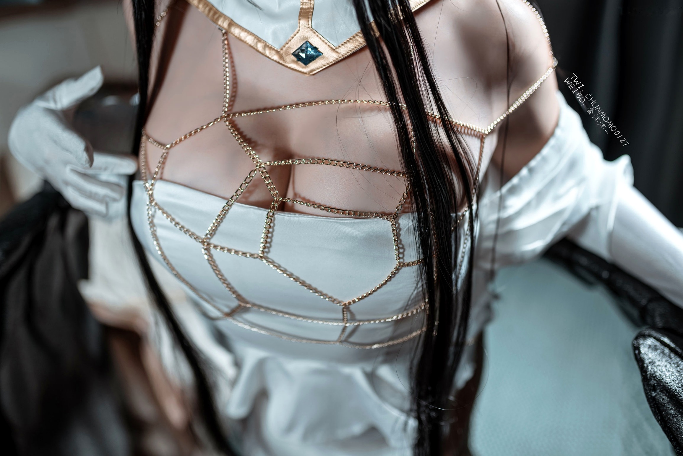 Gallery - 蠢沫沫-085-雅儿贝德原皮：极致还原动漫角色，华丽礼服展现暗黑御姐风，精美私房Cos作品角色扮演私房照冷艳御女郎 - Royal Lady  蠢沫沫女神私房照_秀色女神 - image 6