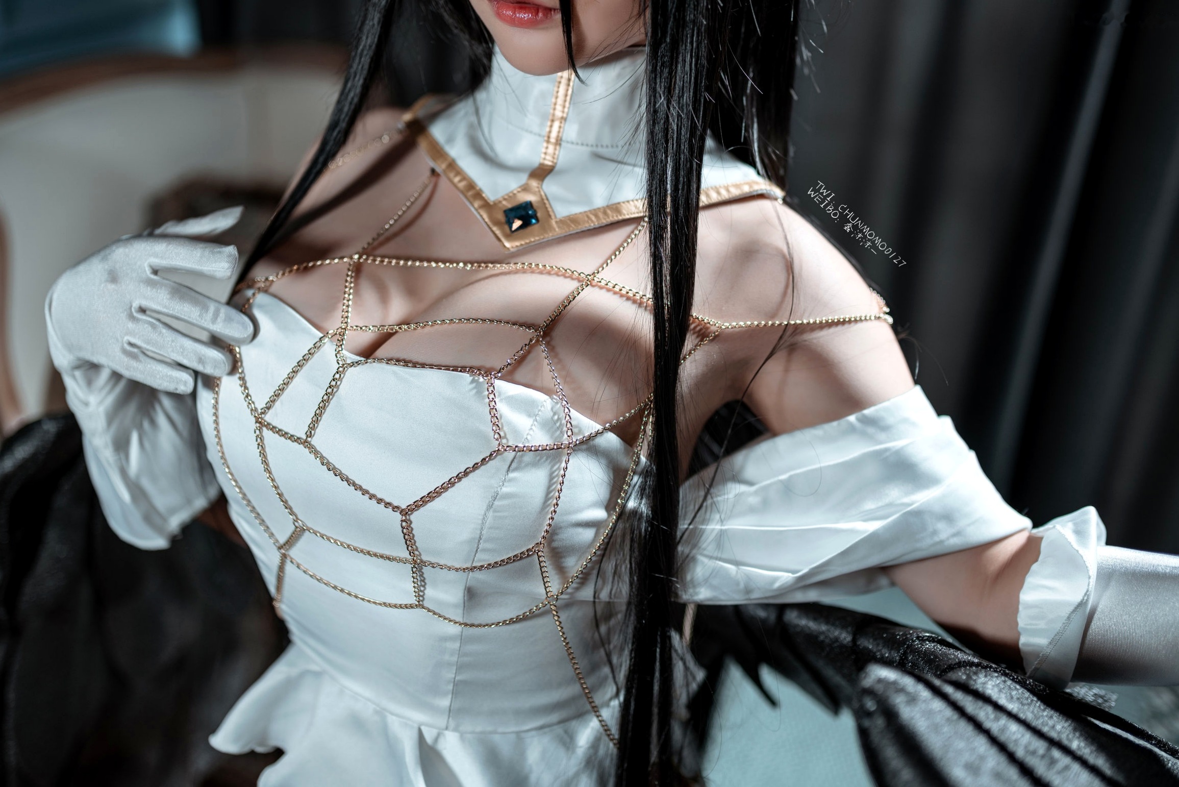 Gallery - 蠢沫沫-085-雅儿贝德原皮：极致还原动漫角色，华丽礼服展现暗黑御姐风，精美私房Cos作品角色扮演私房照冷艳御女郎 - Royal Lady  蠢沫沫女神私房照_秀色女神 - image 8