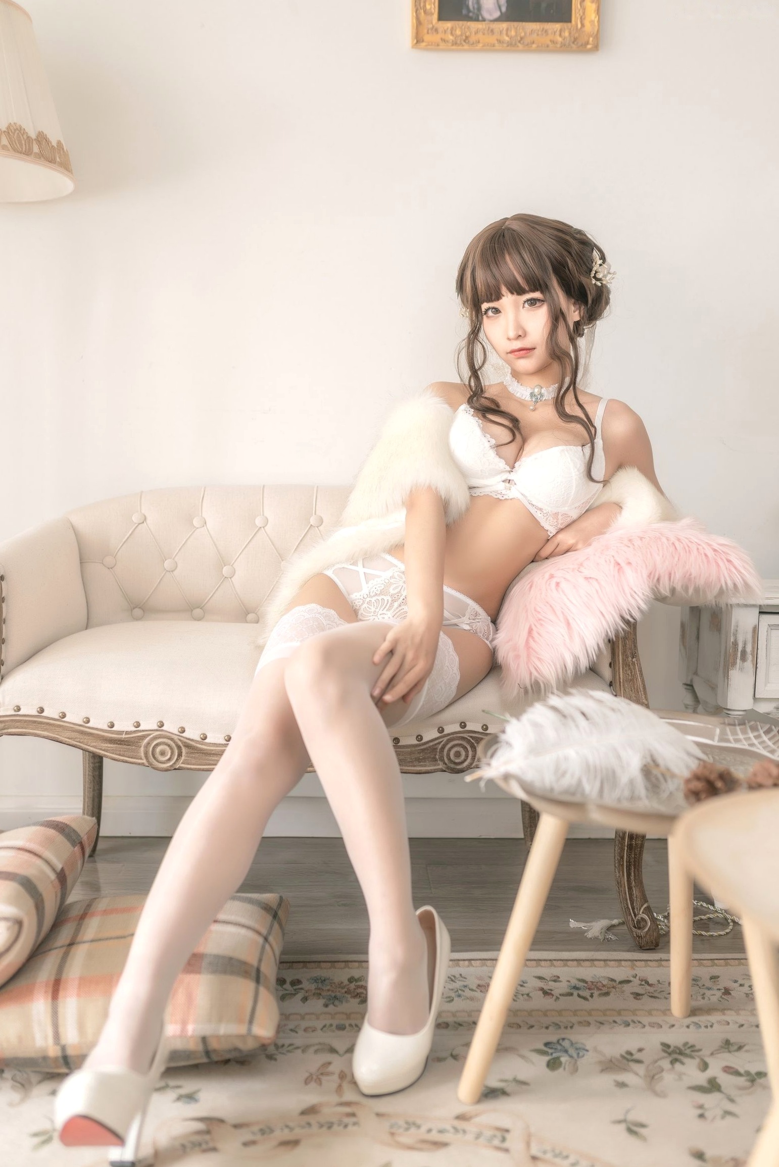 Gallery - 蠢沫沫-075-毛披肩 蠢沫沫女神私房照_秀色女神 - image 10