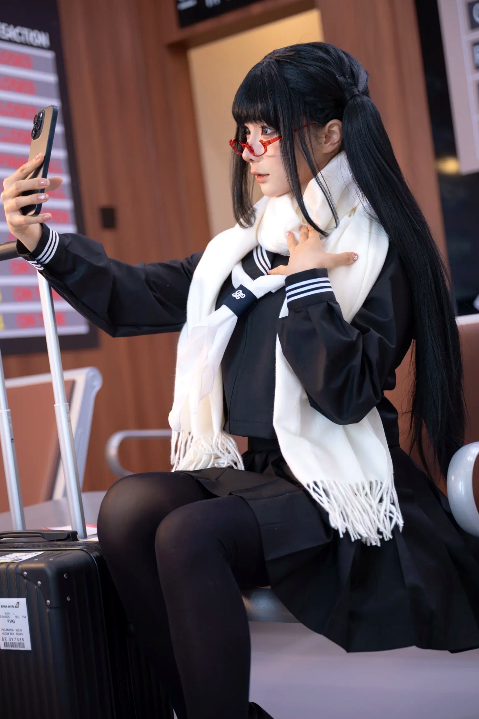 Gallery - 蠢沫沫私房大尺度写真：甜欲制服诱惑，极致身材展现 [150P]制服诱惑私房照萌系性感 蠢沫沫女神私房照_秀色女神 - image 2