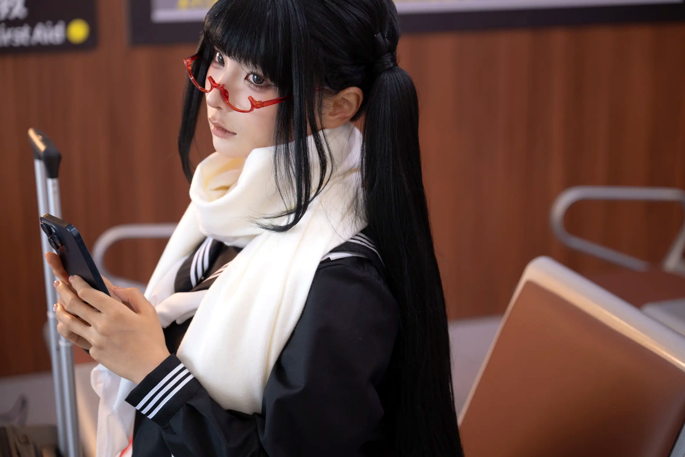 Gallery - 蠢沫沫私房大尺度写真：甜欲制服诱惑，极致身材展现 [150P]制服诱惑私房照萌系性感 蠢沫沫女神私房照_秀色女神 - image 3