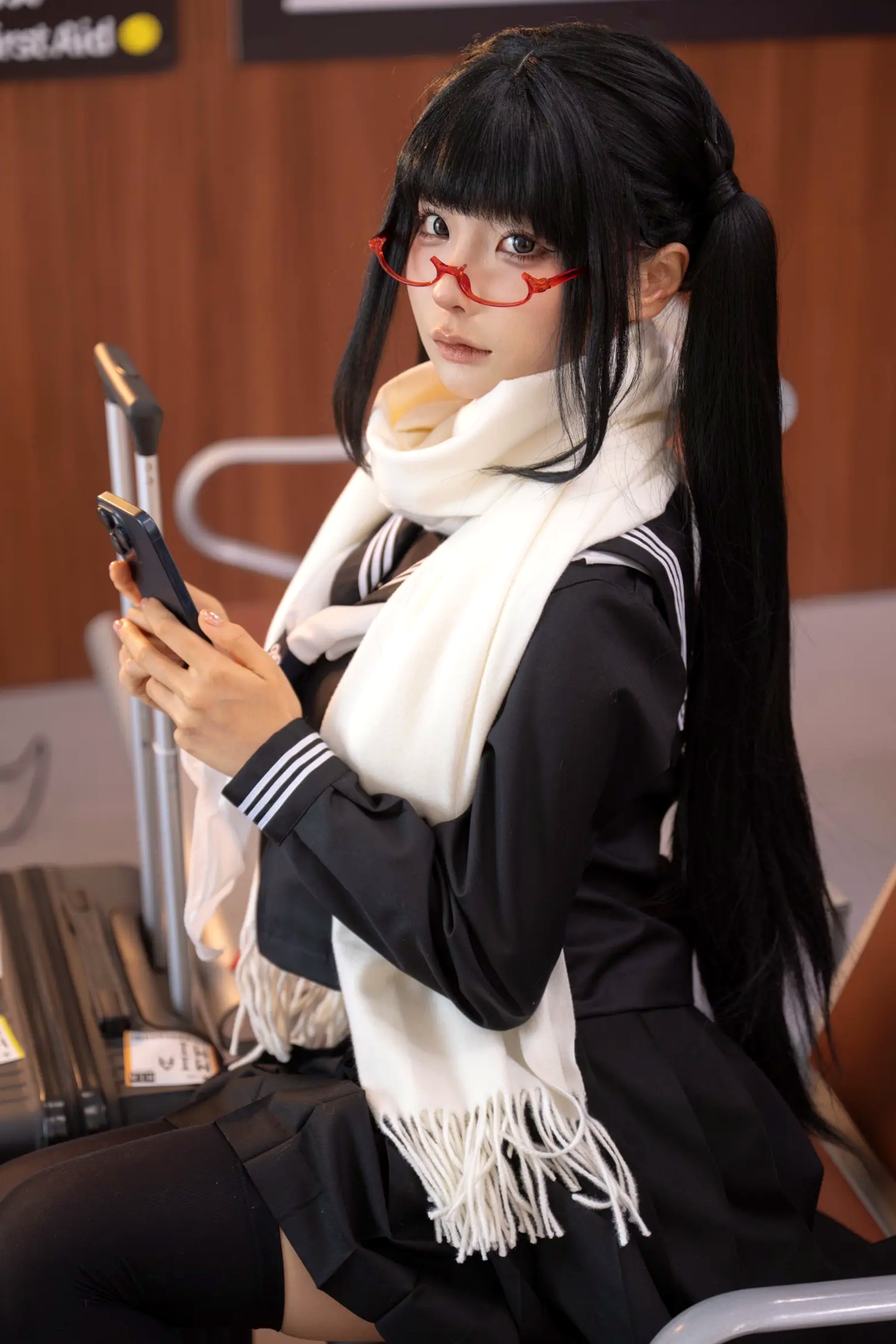 Gallery - 蠢沫沫私房大尺度写真：甜欲制服诱惑，极致身材展现 [150P]制服诱惑私房照萌系性感 蠢沫沫女神私房照_秀色女神 - image 4