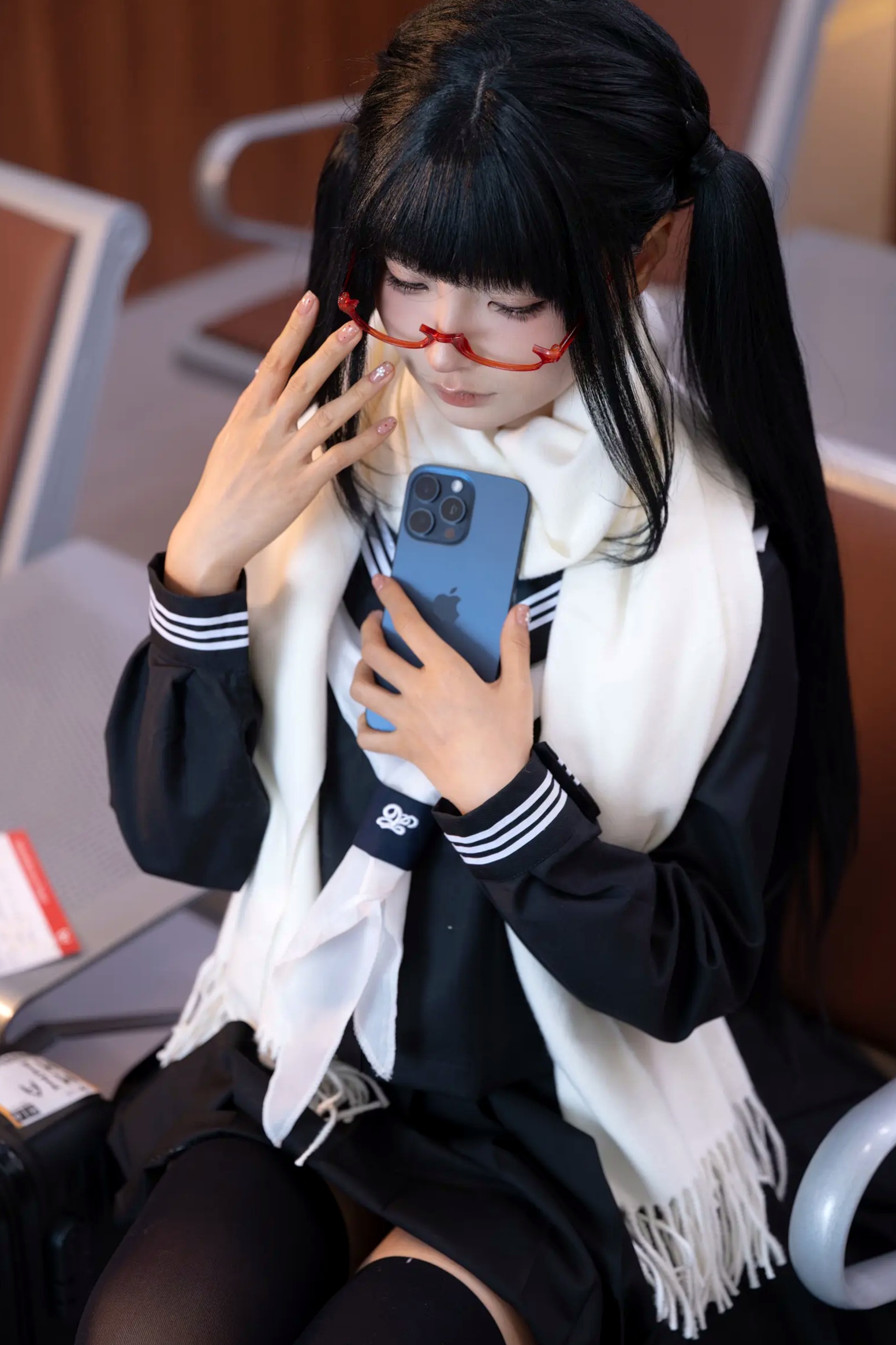 Gallery - 蠢沫沫私房大尺度写真：甜欲制服诱惑，极致身材展现 [150P]制服诱惑私房照萌系性感 蠢沫沫女神私房照_秀色女神 - image 8