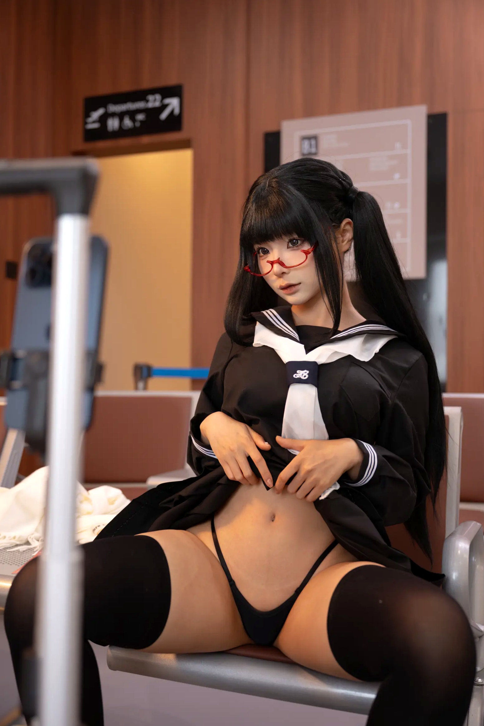 Gallery - 蠢沫沫私房大尺度写真：甜欲制服诱惑，极致身材展现 [150P]制服诱惑私房照萌系性感 蠢沫沫女神私房照_秀色女神 - image 14