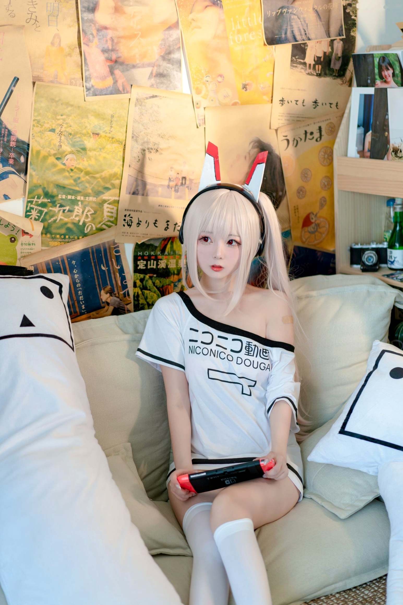 Gallery - 蠢沫沫-062-碧蓝航线绫波居家Cosplay纯白制服治愈萝莉写真角色扮演萌系私房照治愈系萝莉 蠢沫沫女神私房照_秀色女神 - image 5