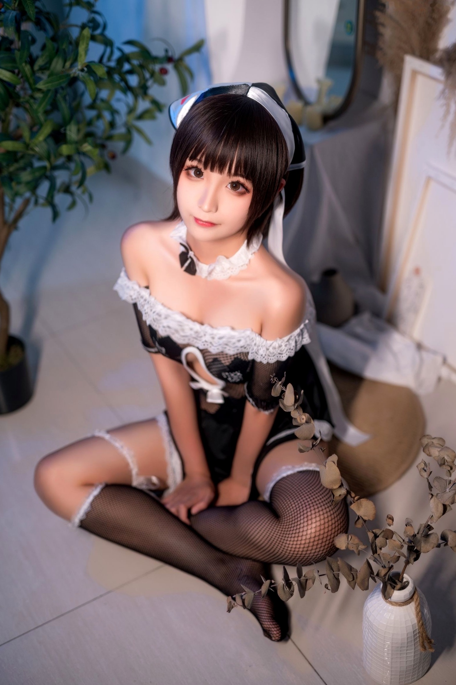 Gallery - 蠢沫沫-065-黑白女仆 蠢沫沫女神私房照_秀色女神 - image 26