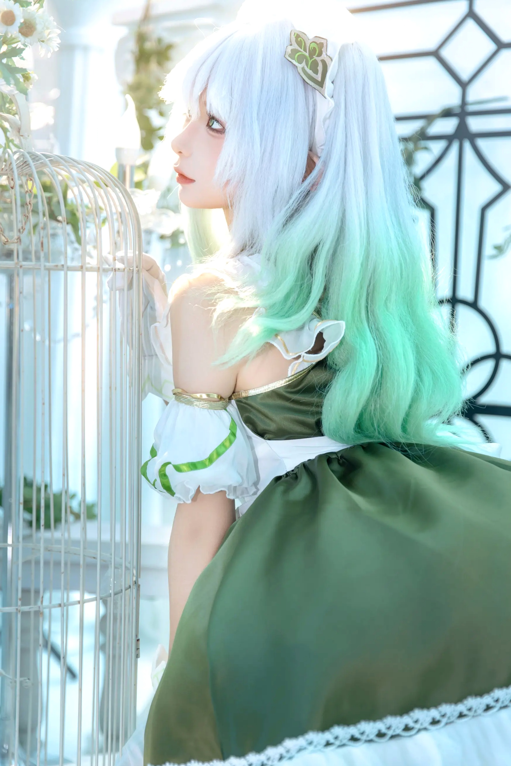 Gallery - 蠢沫沫纳西妲cosplay，原神角色扮演，治愈系清新萌系少女写真萌系角色扮演治愈系清新 蠢沫沫女神私房照_秀色女神 - image 1
