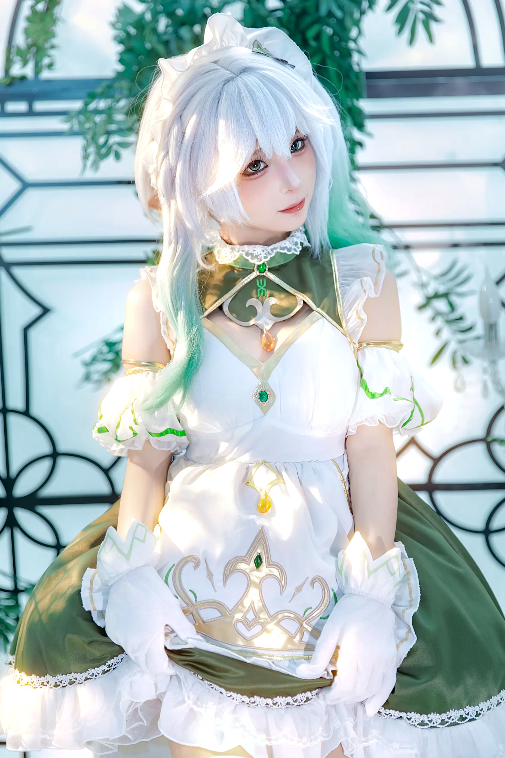Gallery - 蠢沫沫纳西妲cosplay，原神角色扮演，治愈系清新萌系少女写真萌系角色扮演治愈系清新 蠢沫沫女神私房照_秀色女神 - image 2