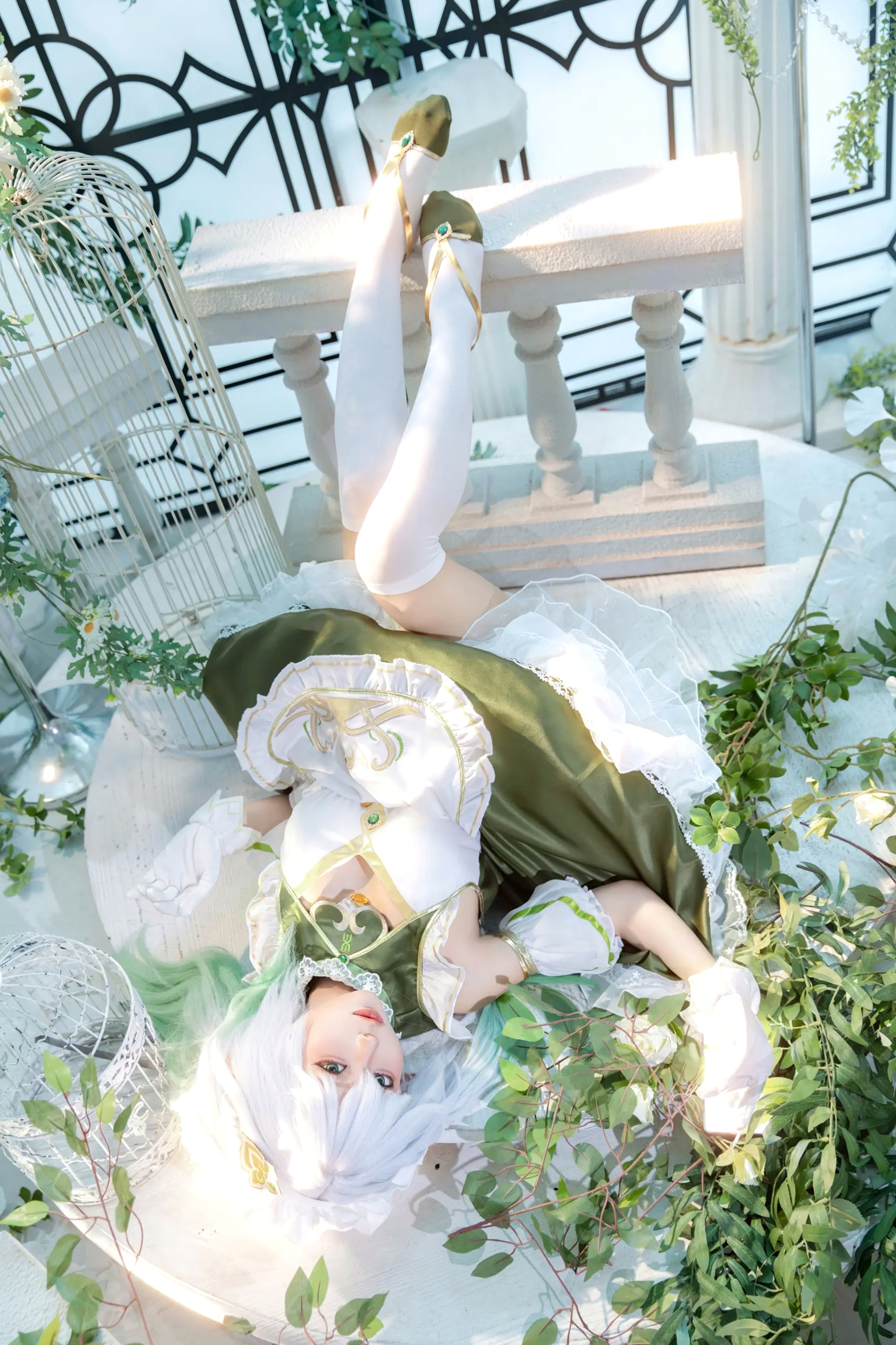 蠢沫沫纳西妲cosplay，原神角色扮演，治愈系清新萌系少女写真