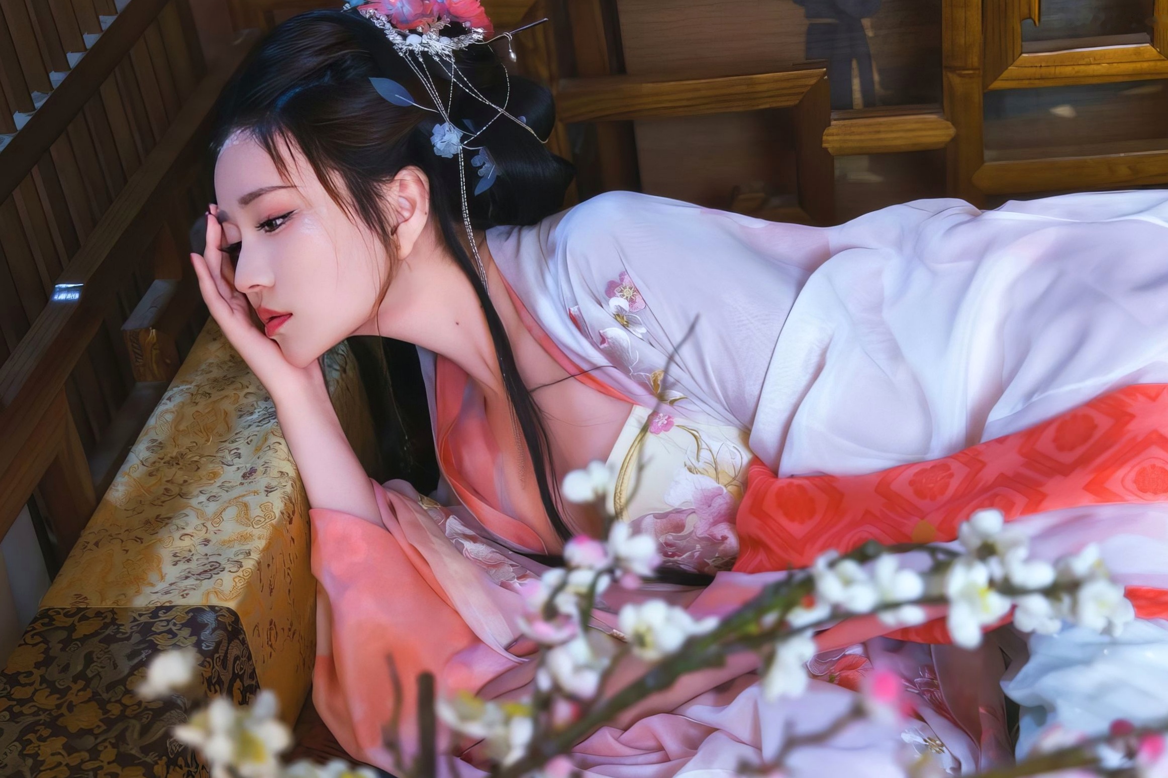 Gallery - 年年-霓裳：国风古韵唯美大片，极致迷人私房艺术写真性感私房照诱惑大尺度极品 年年女神私房照_秀色女神 - image 47