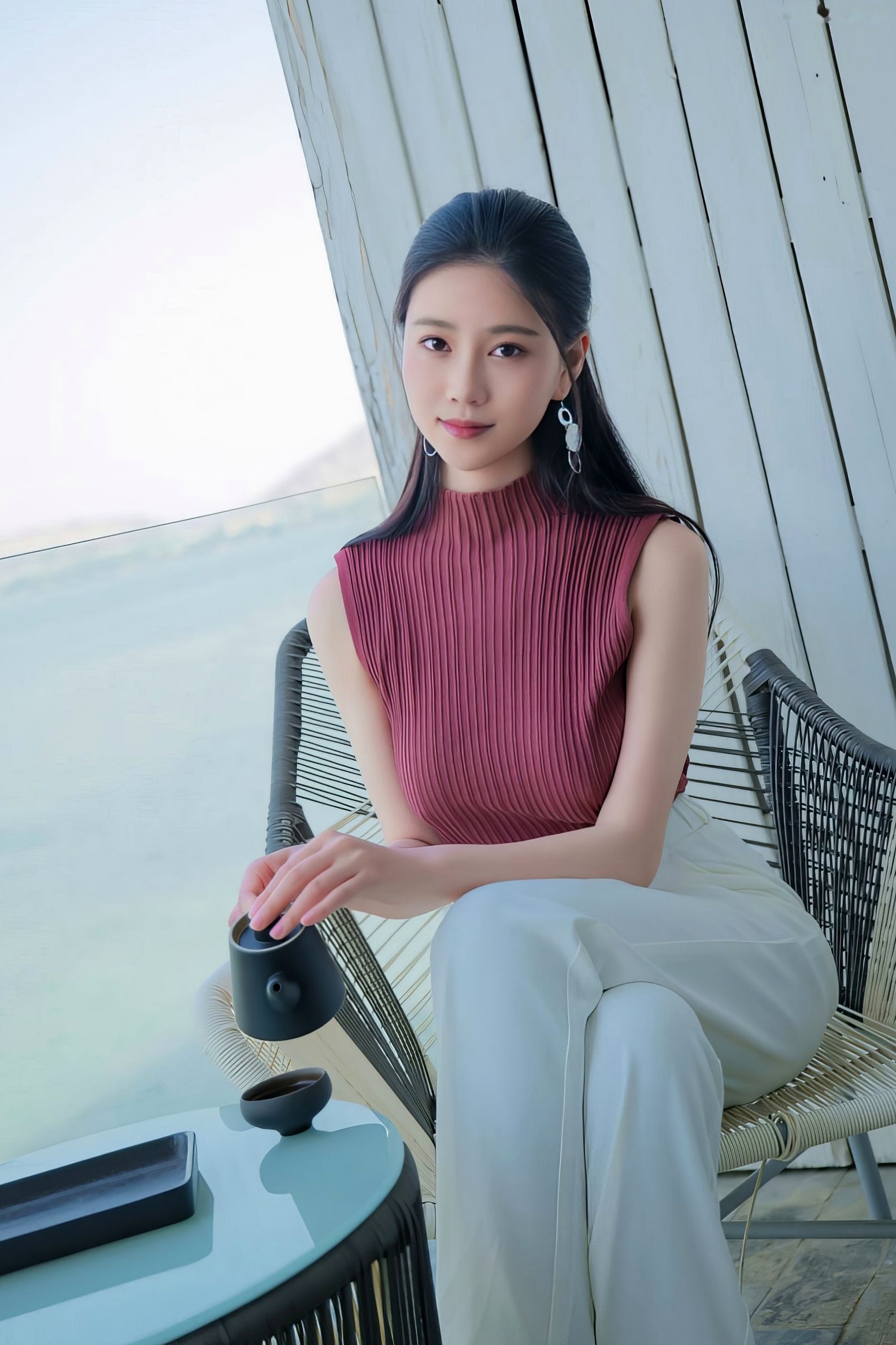 Gallery - 年年-午后惬意时光，户外阳台气质清新私房诱惑大尺度写真气质诱惑大尺度私房照清新 年年女神私房照_秀色女神 - image 19