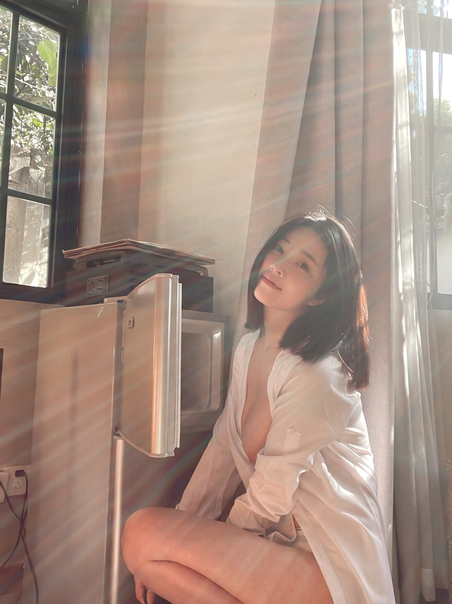 Gallery - 年年-光与年：唯美私房照，阳光感诱惑居家性感女神写真私房照性感诱惑家居女神 年年女神私房照_秀色女神 - image 10