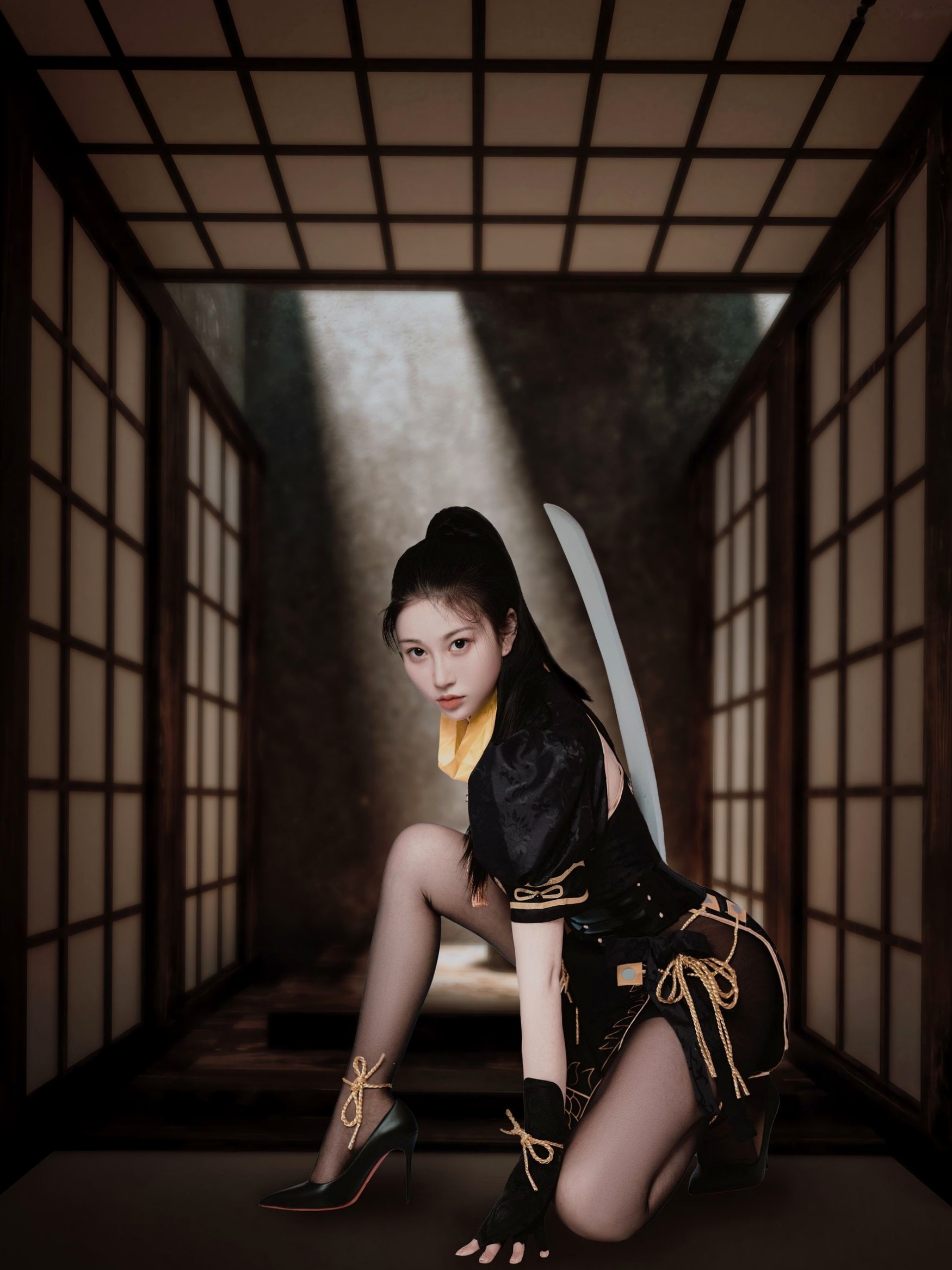 Gallery - 年年Nnian-宁红叶角色扮演，古风刺客风，性感私房大尺度写真，冷艳决绝之美角色扮演性感诱惑大尺度冷艳 年年女神私房照_秀色女神 - image 5