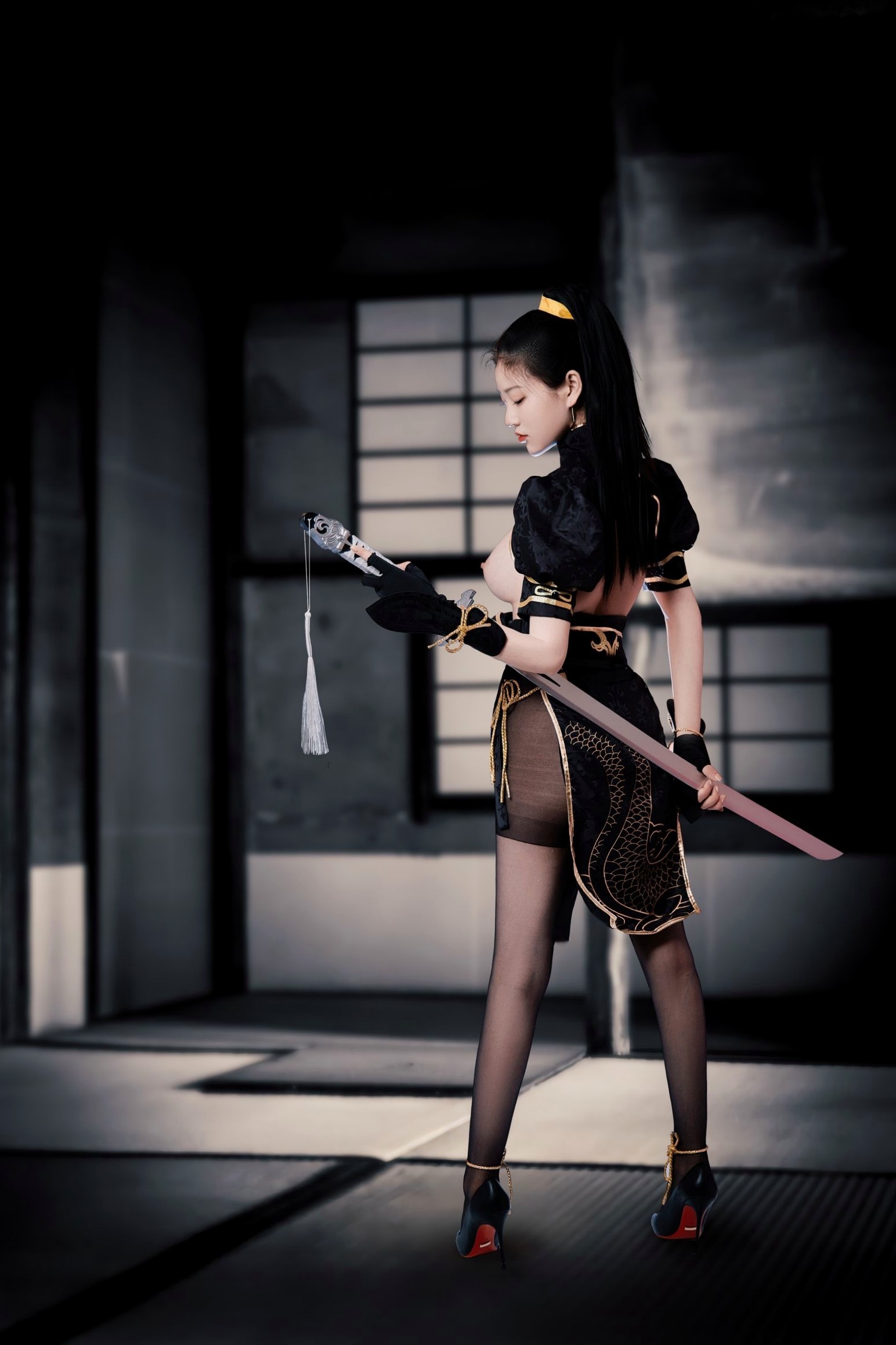 Gallery - 年年Nnian-宁红叶角色扮演，古风刺客风，性感私房大尺度写真，冷艳决绝之美角色扮演性感诱惑大尺度冷艳 年年女神私房照_秀色女神 - image 13