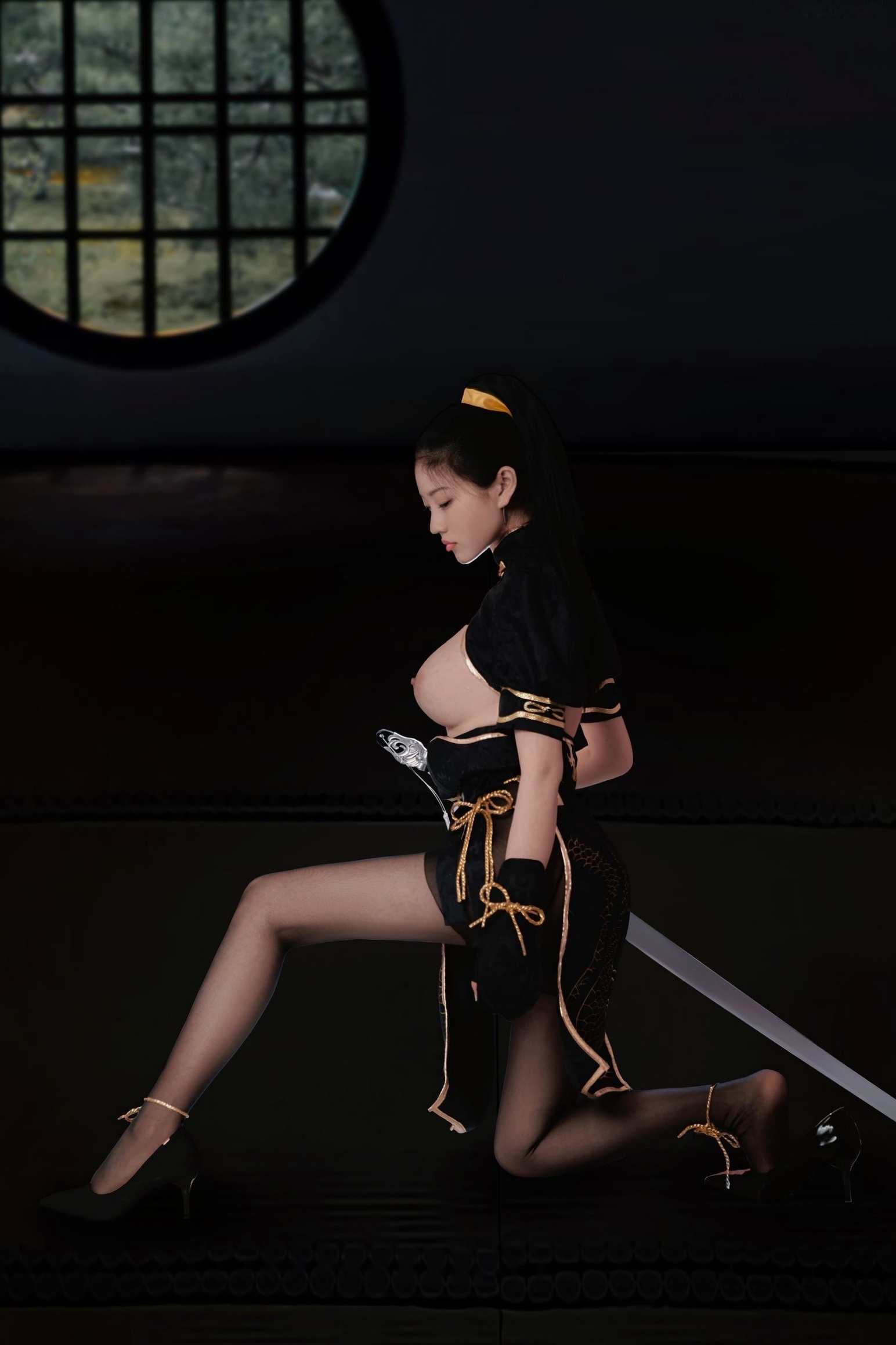 Gallery - 年年Nnian-宁红叶角色扮演，古风刺客风，性感私房大尺度写真，冷艳决绝之美角色扮演性感诱惑大尺度冷艳 年年女神私房照_秀色女神 - image 20