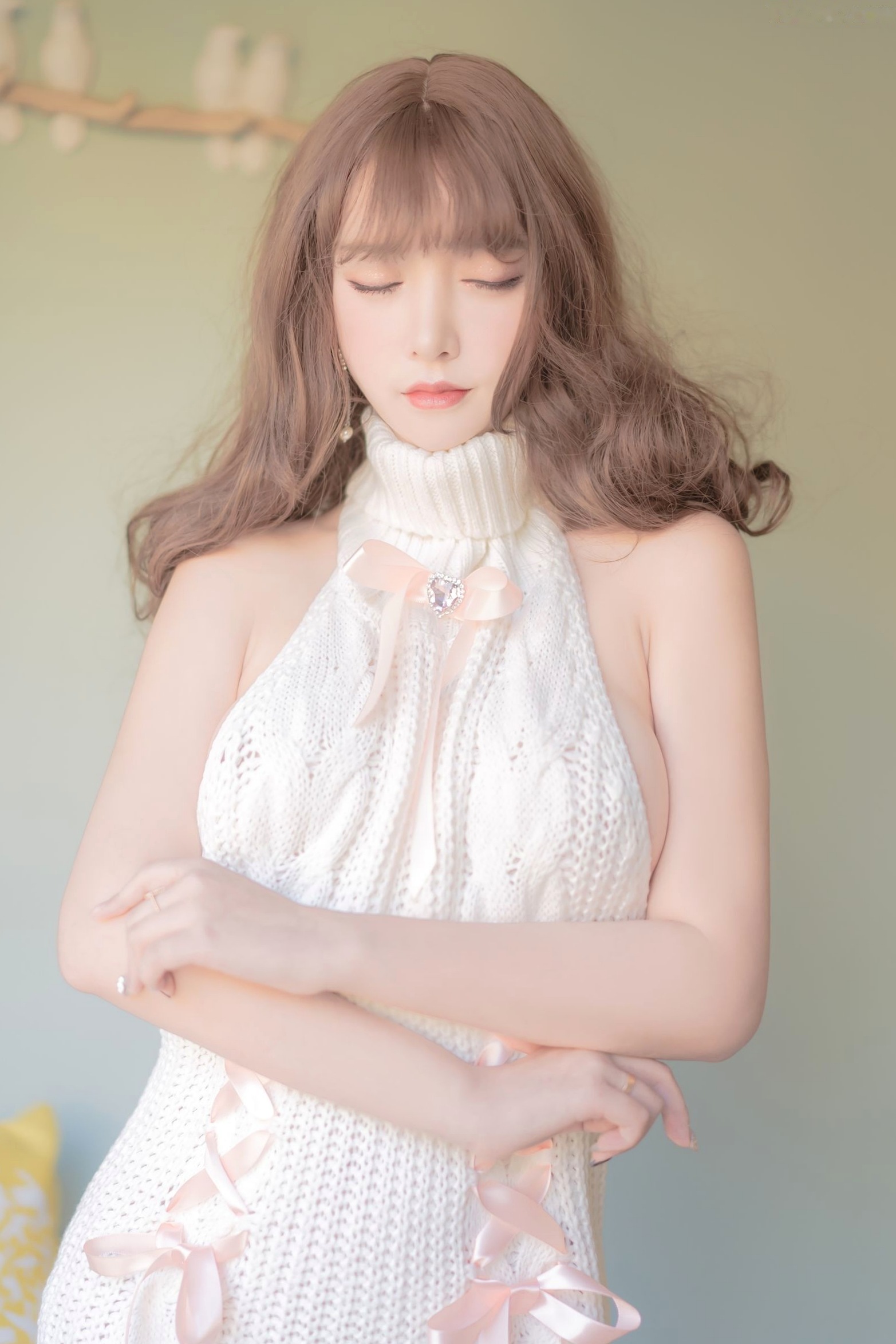Gallery - 过期米线线喵-063-露背毛衣 过期米线线喵女神私房照_秀色女神 - image 19