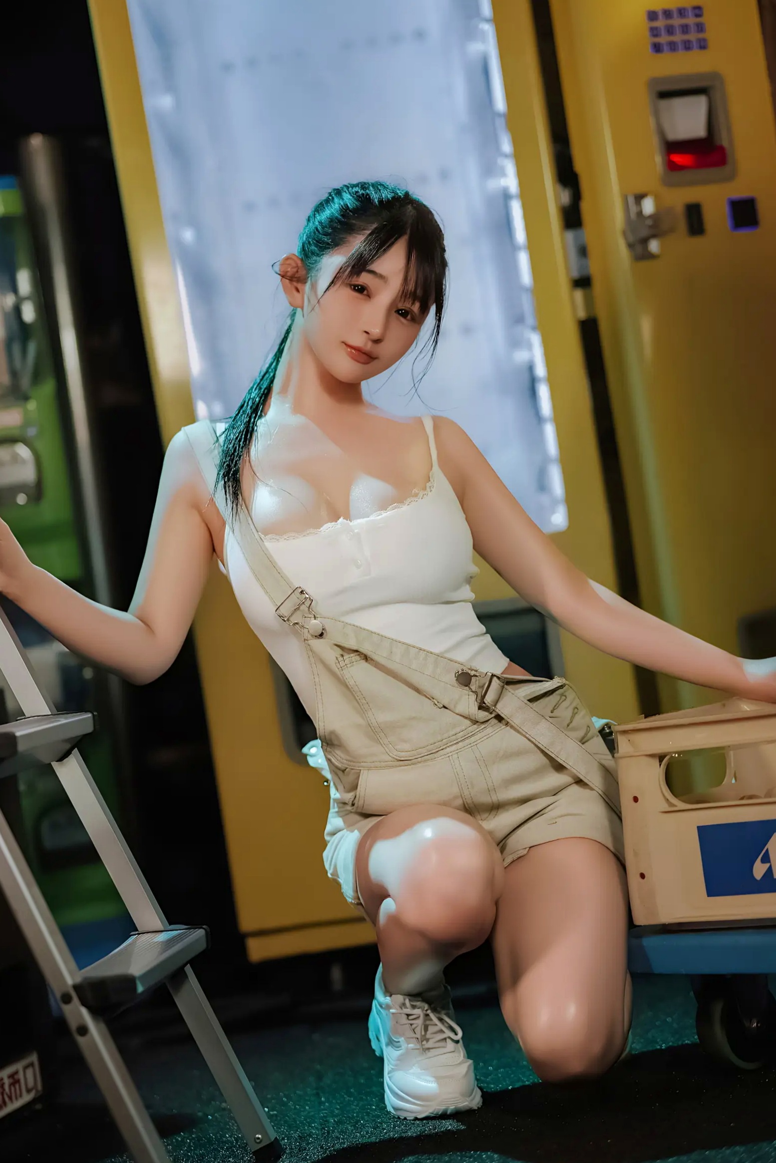 Gallery - 桜井宁宁 - 失眠冲剂，极致湿身诱惑，白色背心与牛仔装下的性感私房写真性感诱惑私房照湿身极品 樱井宁宁女神私房照_秀色女神 - image 1