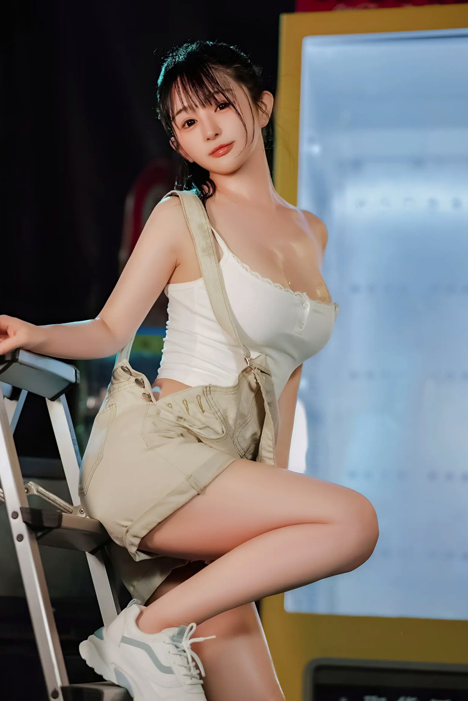 Gallery - 桜井宁宁 - 失眠冲剂，极致湿身诱惑，白色背心与牛仔装下的性感私房写真性感诱惑私房照湿身极品 樱井宁宁女神私房照_秀色女神 - image 16