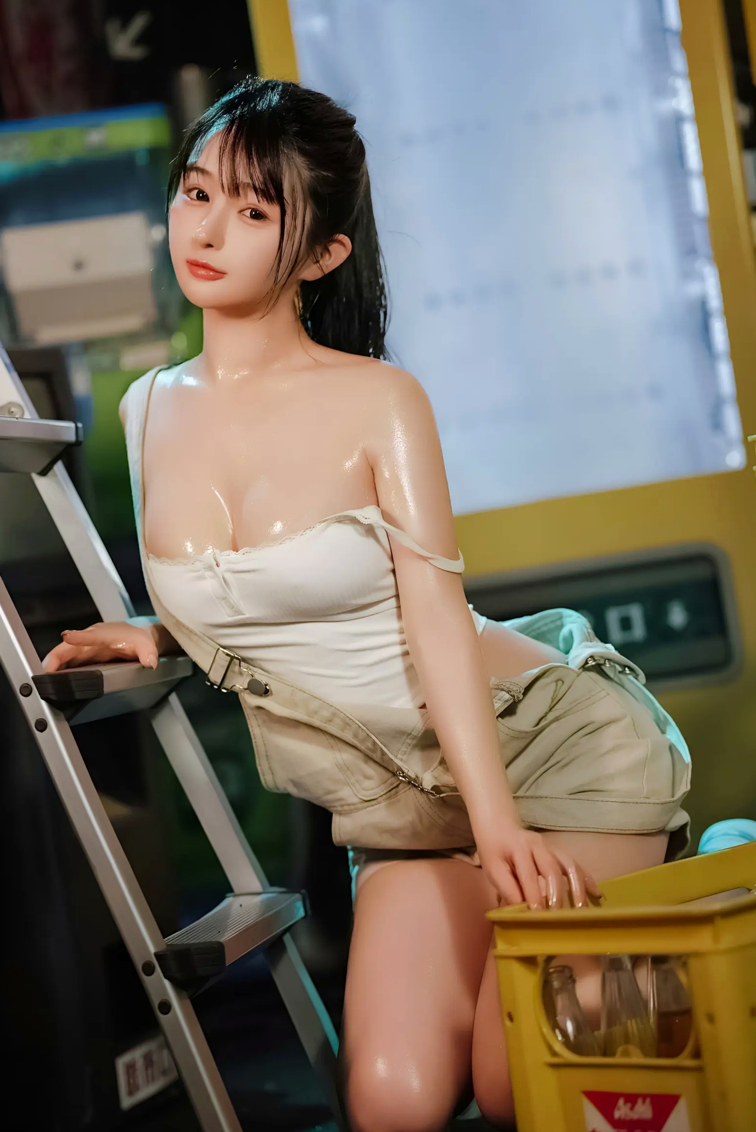 Gallery - 桜井宁宁 - 失眠冲剂，极致湿身诱惑，白色背心与牛仔装下的性感私房写真性感诱惑私房照湿身极品 樱井宁宁女神私房照_秀色女神 - image 20