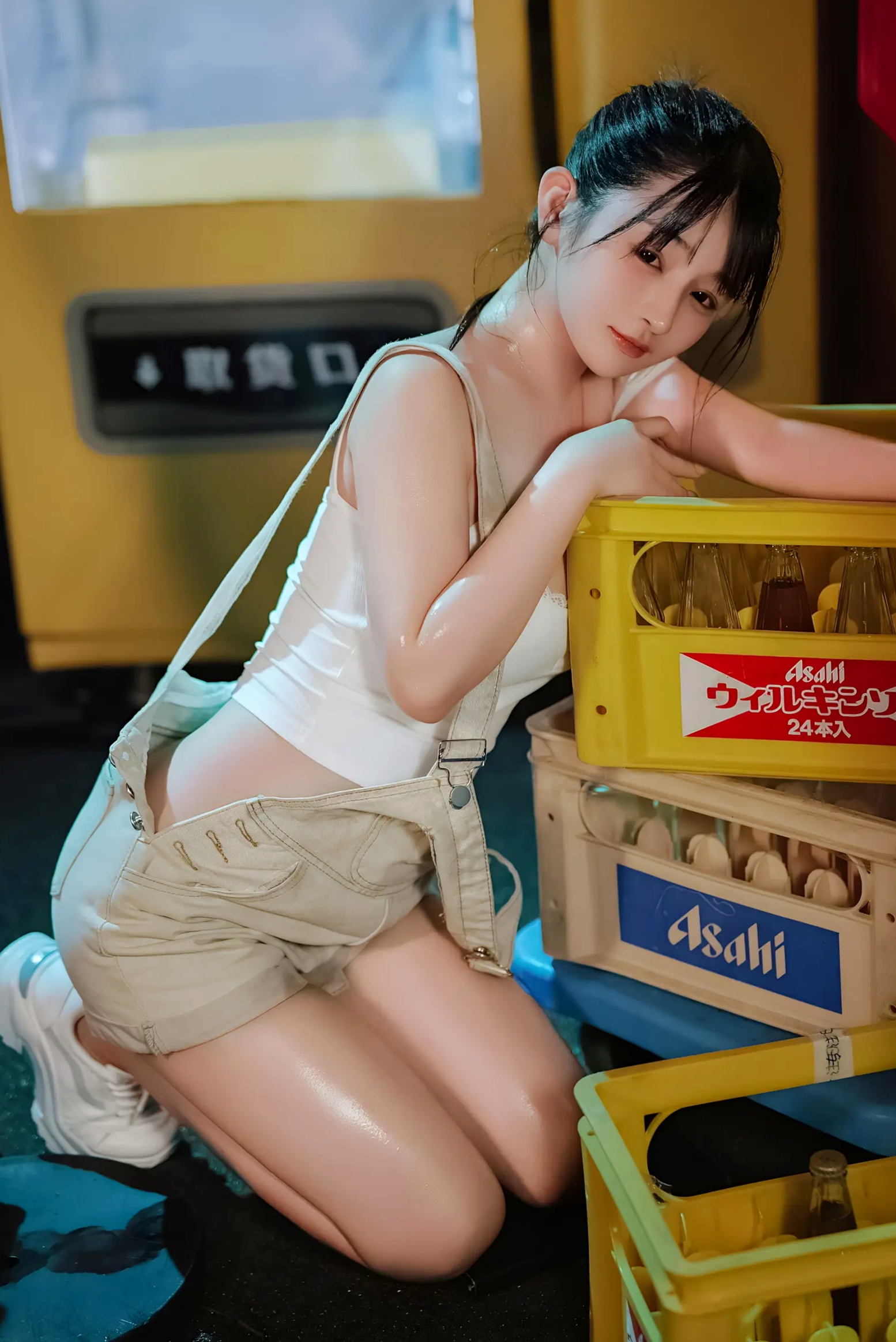 Gallery - 桜井宁宁 - 失眠冲剂，极致湿身诱惑，白色背心与牛仔装下的性感私房写真性感诱惑私房照湿身极品 樱井宁宁女神私房照_秀色女神 - image 25