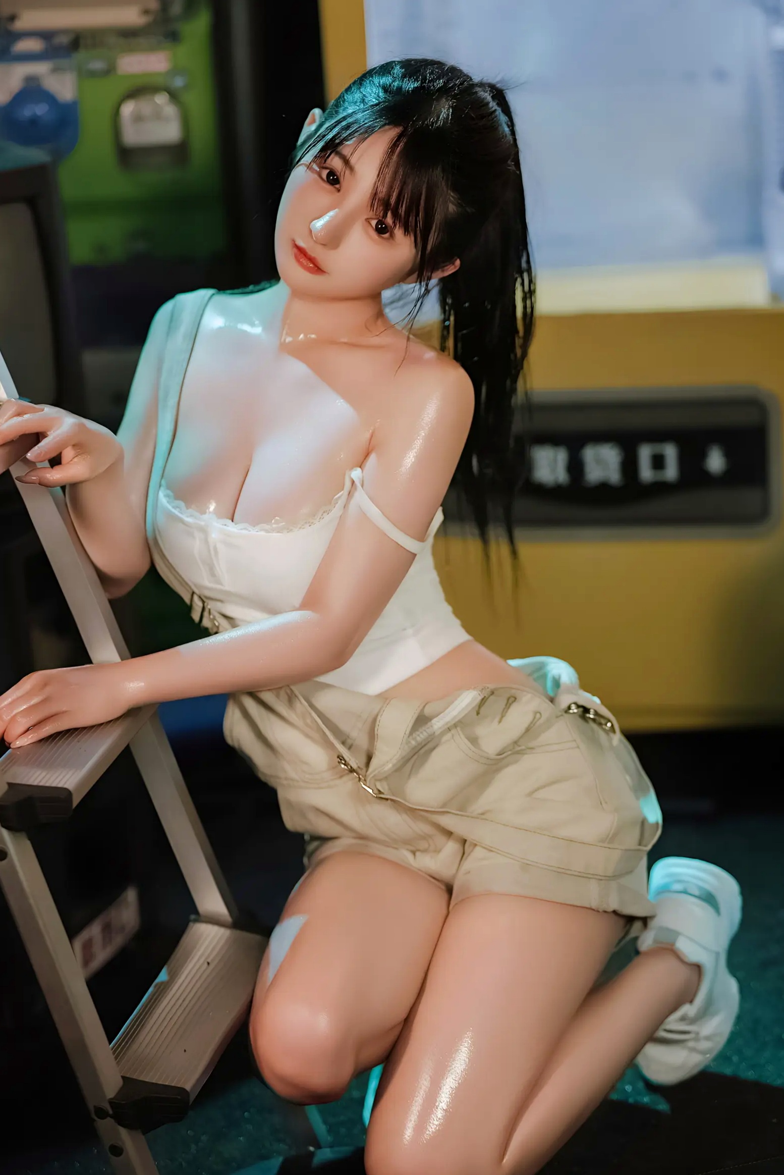 Gallery - 桜井宁宁 - 失眠冲剂，极致湿身诱惑，白色背心与牛仔装下的性感私房写真性感诱惑私房照湿身极品 樱井宁宁女神私房照_秀色女神 - image 26