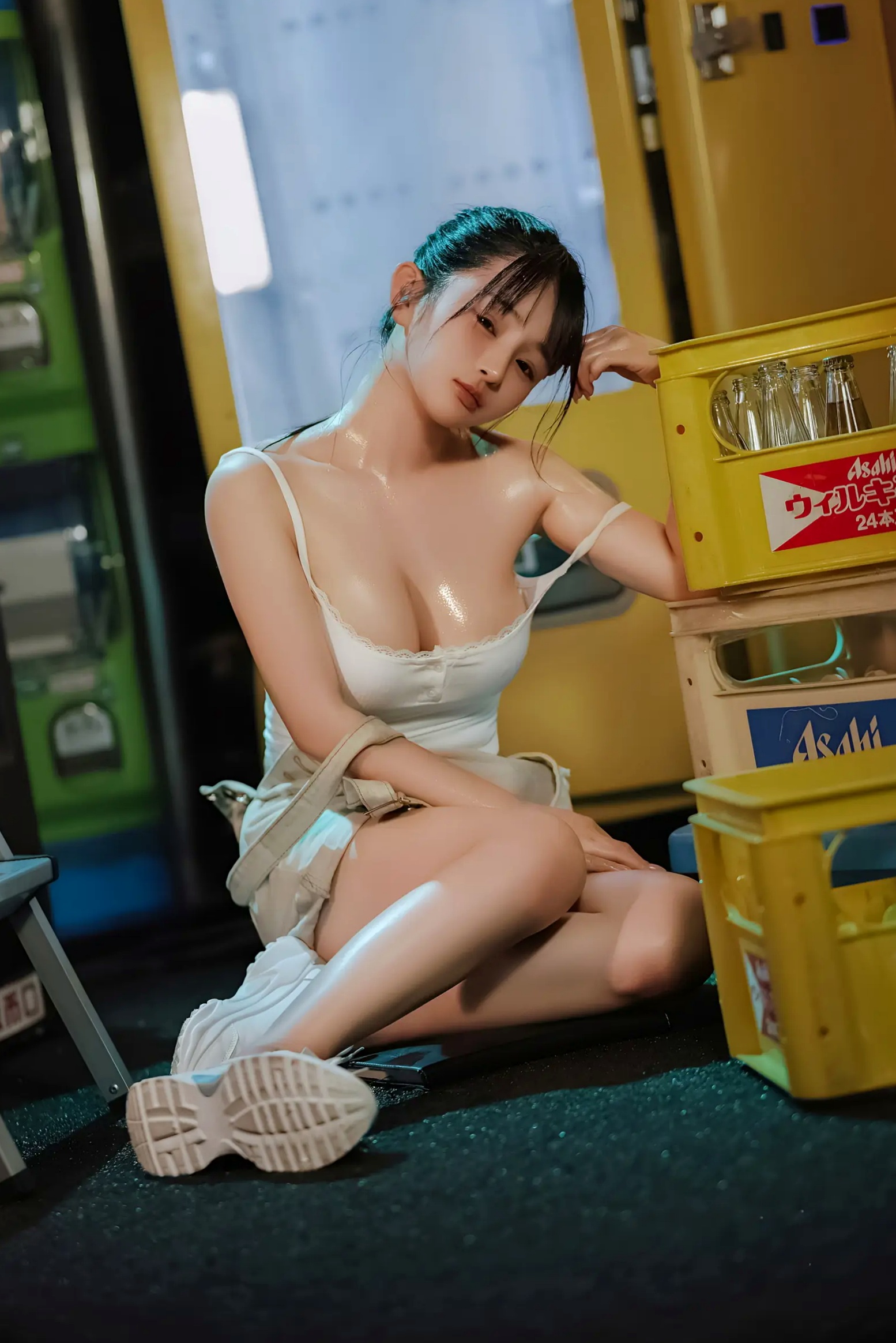 Gallery - 桜井宁宁 - 失眠冲剂，极致湿身诱惑，白色背心与牛仔装下的性感私房写真性感诱惑私房照湿身极品 樱井宁宁女神私房照_秀色女神 - image 35