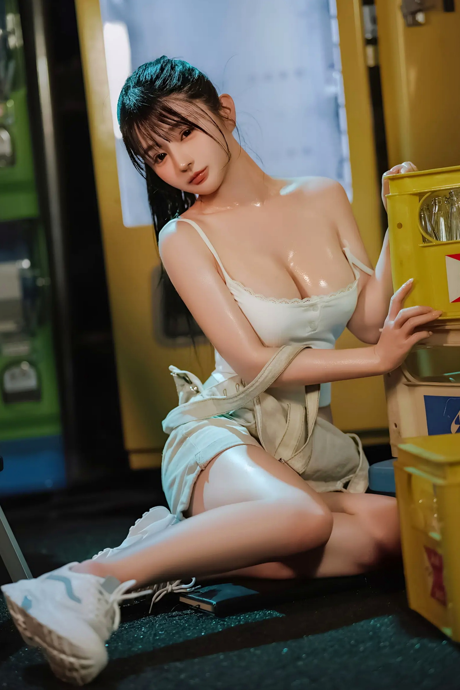 Gallery - 桜井宁宁 - 失眠冲剂，极致湿身诱惑，白色背心与牛仔装下的性感私房写真性感诱惑私房照湿身极品 樱井宁宁女神私房照_秀色女神 - image 36