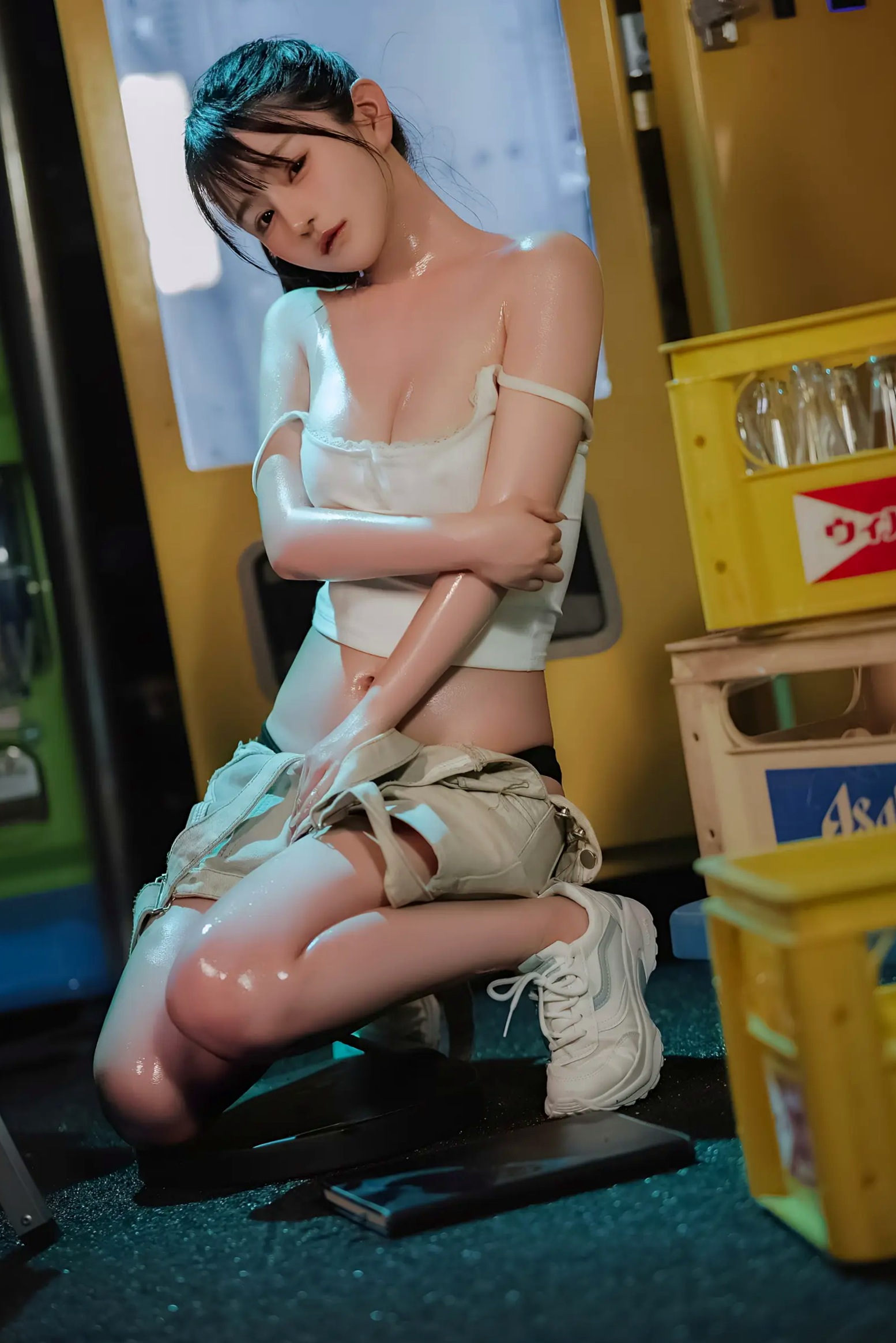 Gallery - 桜井宁宁 - 失眠冲剂，极致湿身诱惑，白色背心与牛仔装下的性感私房写真性感诱惑私房照湿身极品 樱井宁宁女神私房照_秀色女神 - image 41