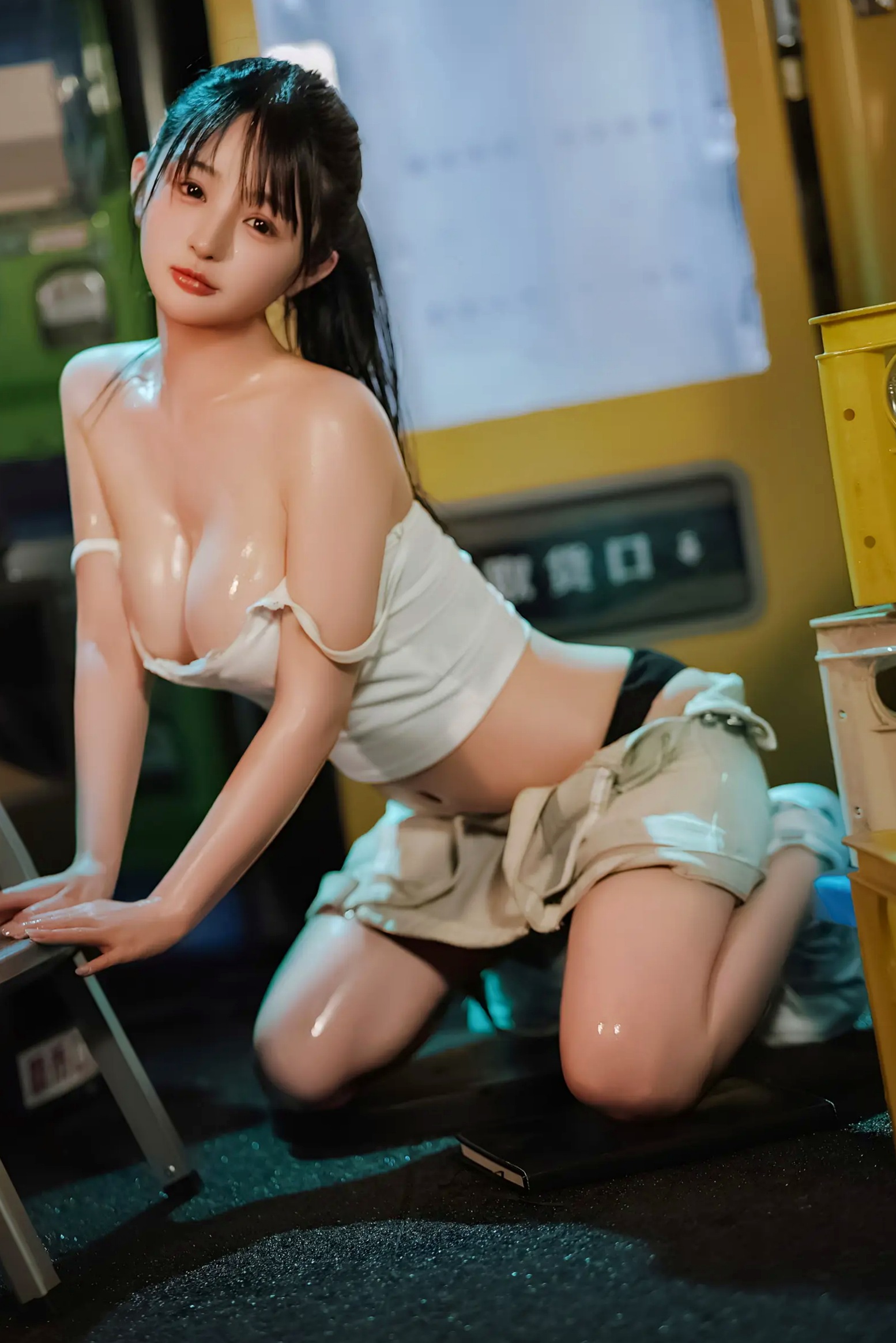 Gallery - 桜井宁宁 - 失眠冲剂，极致湿身诱惑，白色背心与牛仔装下的性感私房写真性感诱惑私房照湿身极品 樱井宁宁女神私房照_秀色女神 - image 43