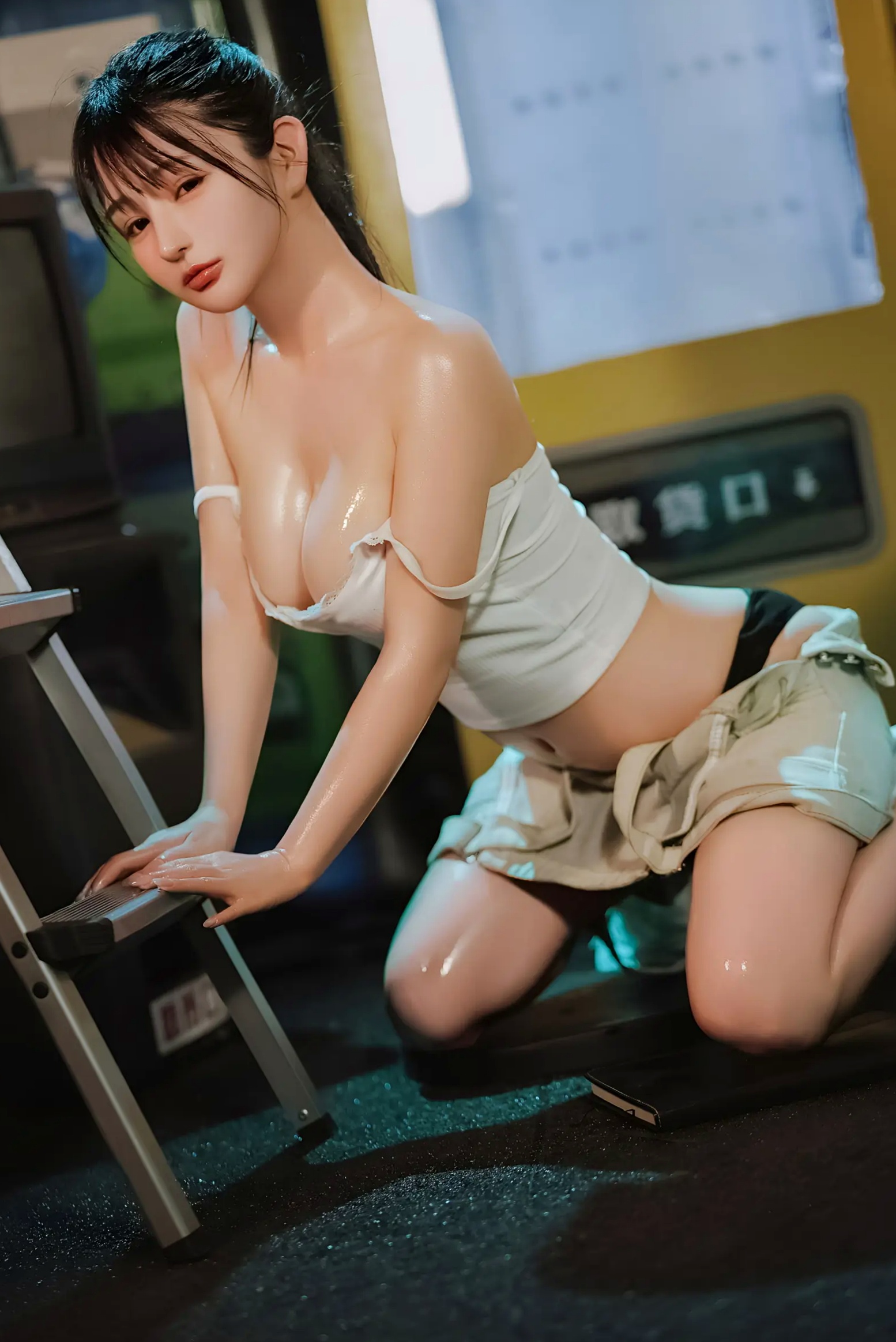 Gallery - 桜井宁宁 - 失眠冲剂，极致湿身诱惑，白色背心与牛仔装下的性感私房写真性感诱惑私房照湿身极品 樱井宁宁女神私房照_秀色女神 - image 44
