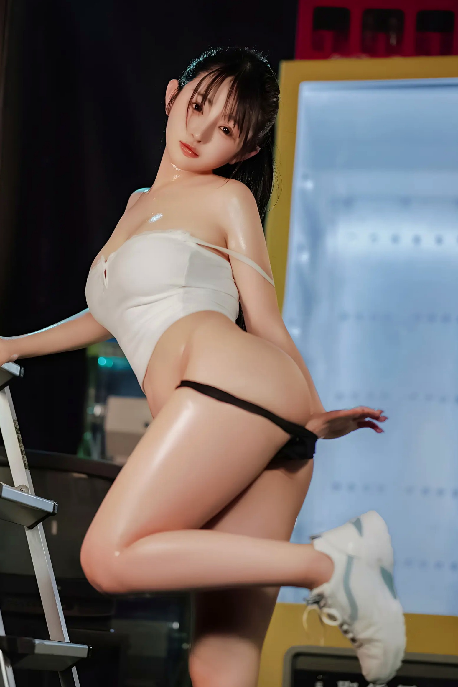 Gallery - 桜井宁宁 - 失眠冲剂，极致湿身诱惑，白色背心与牛仔装下的性感私房写真性感诱惑私房照湿身极品 樱井宁宁女神私房照_秀色女神 - image 59