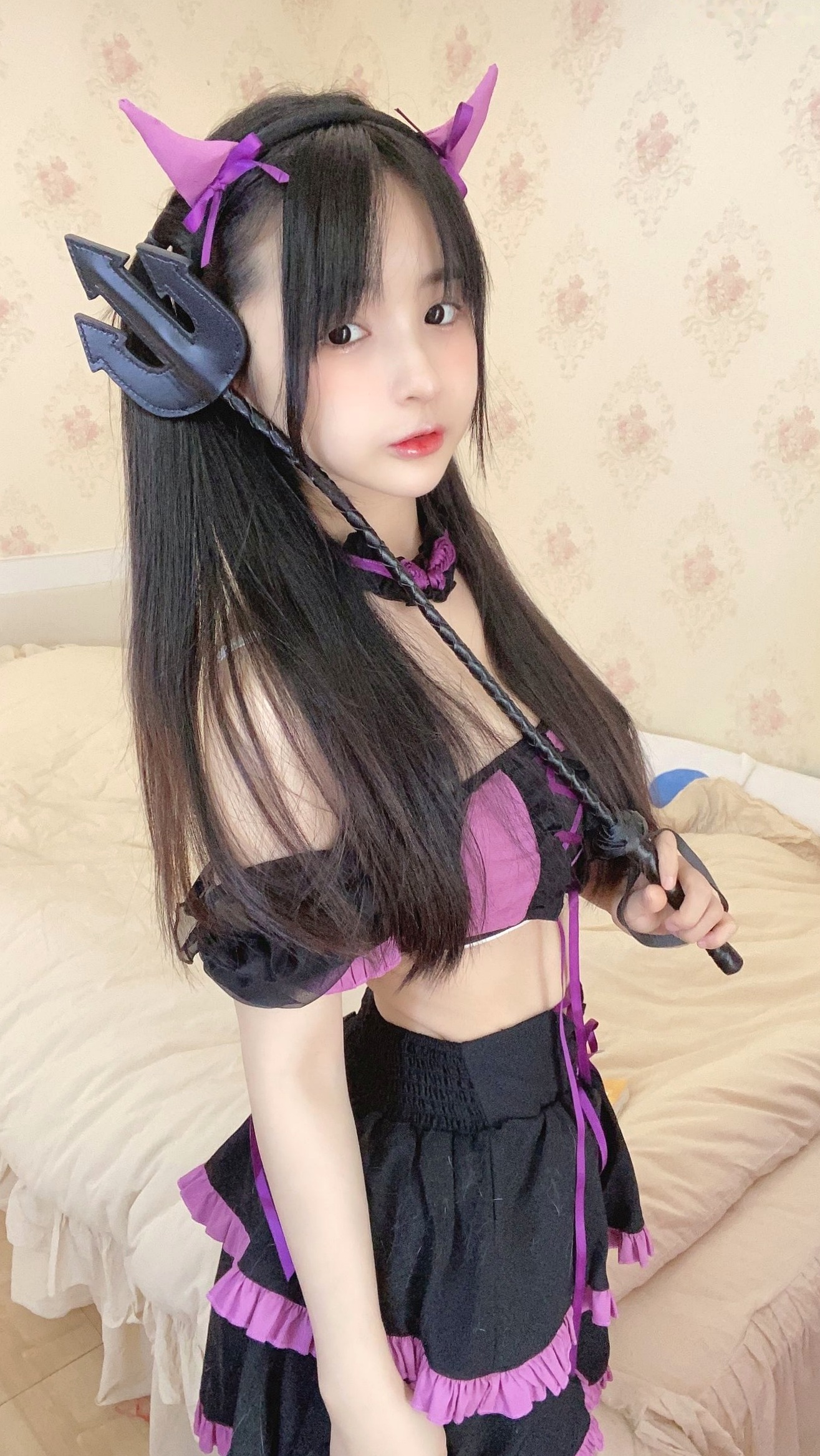 Gallery - 桜井宁宁-019-万圣节小恶魔 樱井宁宁女神私房照_秀色女神 - image 3