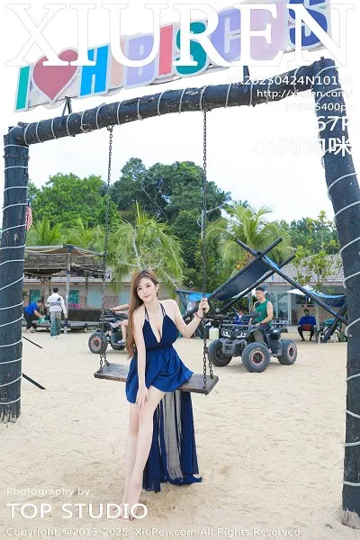 [XiuRen]高清写真图 2025.04.24 No.10195 小肉肉咪 蓝色连衣裙