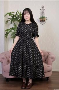 [LOVEPOP] Miku Arima 有馬美玖 Photoset 13 黑色波点裙优雅家居私房写真