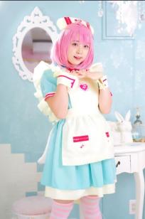[Cosplay] Salt Melon 塩めろん。- さま、脱いだら人気が出るって本当ですか？！ 粉发萌妹性感私房写真
