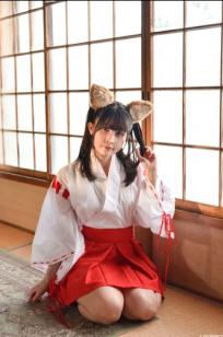 [LOVEPOP] 水那しおね Shione Mizuna Photoset 07 日系和风兽耳巫女Cosplay清纯写真