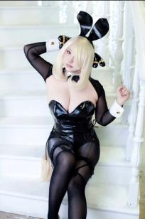 (Cosplay) [Shooting Star's (SAKU サク)] - Bunny Girl, Just For You 希罗娜兔女郎黑丝性感私房写真