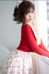 Bangni邦尼 - 限定女友 居家萌系猫耳碎花裙清纯私房美腿写真