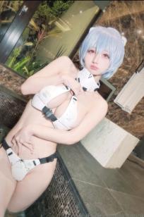 沖田凜花Rinka - Ayanami Rei 绫波丽COS 浴室湿身大尺度性感比基尼写真