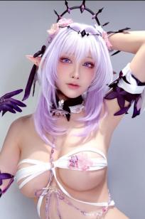 水淼aqua - 遐蝶 Castorice 自拍 Cosplay性感精灵女神诱惑私房美图