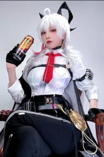 水淼aqua - 赞妮Cosplay黑丝性感魅惑美臀自拍写真