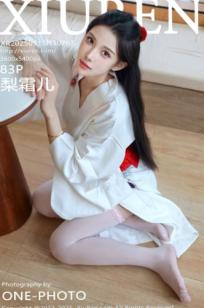 XiuRen秀人网-10767-梨霜儿-白色日式和服粉色蕾丝内衣白丝美腿性感日系私房写真