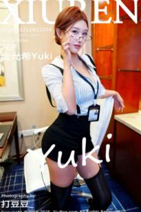 XiuRen秀人网-11104-金允希Yuki-性感职场OL条纹衬衫黑短裙吊带黑丝诱惑私房套图-2025.12.12
