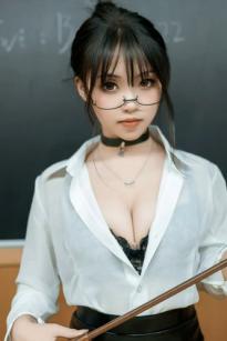 Bangni邦尼 老师OL制服诱惑 黑丝美腿性感角色扮演写真