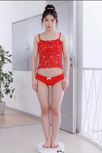 [Minisuka.tv] Akane Nishikawa 西川茜 - Regular Gallery Set 10.01 红色碎花吊带家居私房写真 清纯甜美美臀