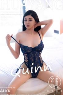 HuaYang花漾-644：凯竹Quinn蓝色蕾丝内衣与白色丝袜甜美诱惑，极致高清私房性感写真，无圣光大尺度唯美呈现