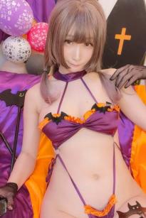 [Cosplay][my suite] Atsuki あつき 万圣节性感私房：甜美娇颜与火辣身材，制服诱惑系列写真